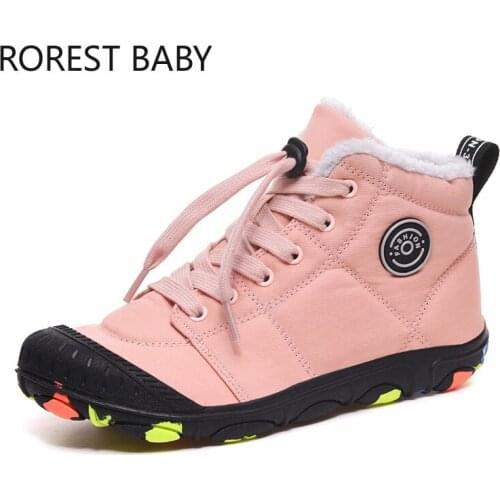 2021 Winter Boots Girls Waterproof Snow Shoes Kids Toddler Keep Warm Children for Girl Boys Boots Ankle Winter Kids Snow Boots