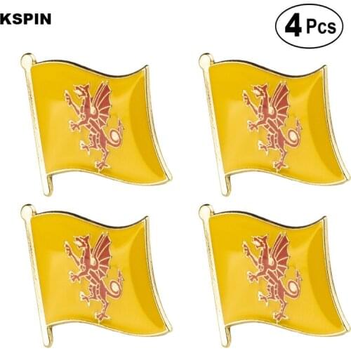 SOMERSET Lapel Pin Flag badge Brooch Pins Badges 4pcs
