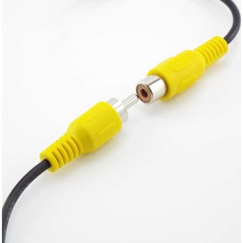 15cm Car Rca Female / Male Audio Cable Av Single-head Video Stereo connector extension wire For Video Camera