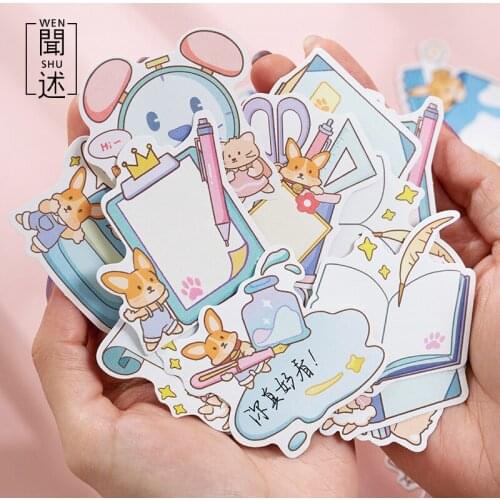 20pcs/Cute Cartoon Cat Planet Series Sticker Scrapbook Food Sticker Label Diary Album Notebook Stationery Sticker Aesthetics