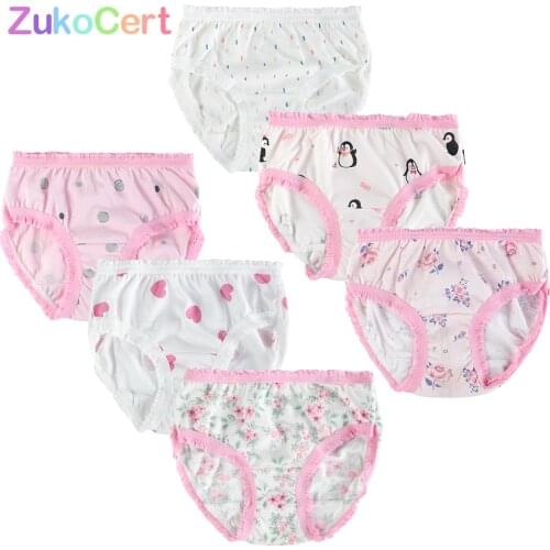 6Pcs/Lot Cotton Baby Girls Briefs High Quality Panties for Girls Kids Briefs Shorts Girls Underwear Children Underpants Clothes