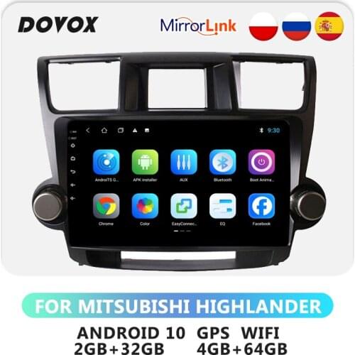 DOVOX For Toyota Highlander 2007-2013 Android GPS Car Radio 2din Auto Multimedia Video Player Navigation DSP RDS 2 Din dvd