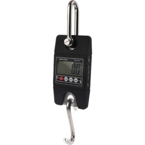 Digital Hanging Scale 300 KG / 660 LBS Industrial Crane Scale SF-912 Black for Home Farm Factory Hunting