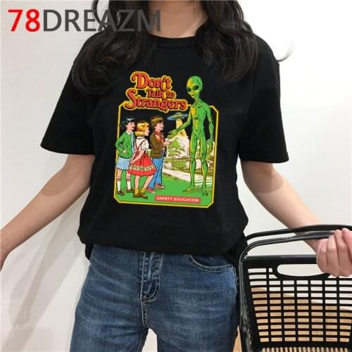 Satan Horror T Shirt Women Demon Death Scary Devil Funny T-shirt Satanism Alien Grim Reaper Satanist Graphic T Shirts Female