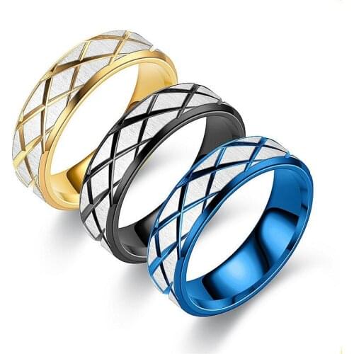New Creative Stainless Steel Batch Flower Closed Ring Female Male Titanium Steel Couple Rings Boys Girls Finger Rings Gift
