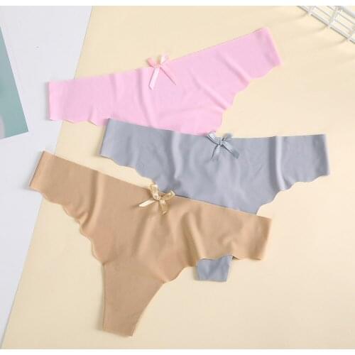 Hot Silk Sexy Women Thongs g string Seamless Panties Female Underwear Sexy Tanga Panties Women Low-Rise Lingerie Panty Intimates