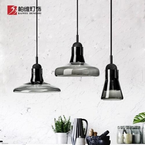 Chandelier northern Europe Lamp Art Glass Industrial style bar exhibition hall coffee shop simple modern single head