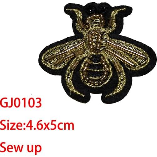 Cartoon Decorative Bees sequins Rhinestones bead brooch icon Embroidered Applique Patches For DIY Iron on Badges on a backpack