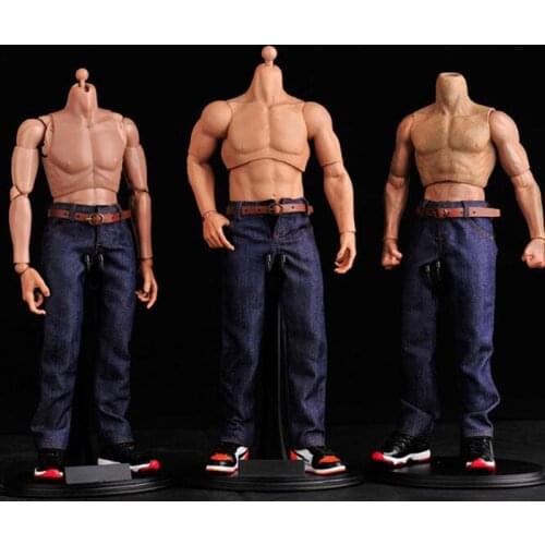 1/6 Scale Man male boy Jeans Blue color pants Trousers with belt Suitable Muscular Body For 12" Body Doll clothing accessories