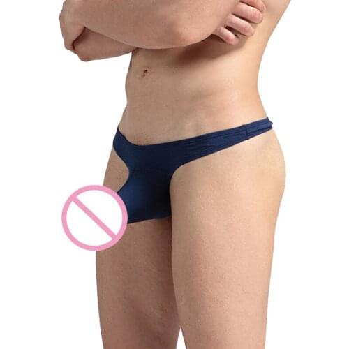 VANSTINBUM G-Strings and Thongs Sexy Mens Modal Underwear Breathable Cool Bikini Briefs Gay U Pouch Elephant Nose T Back