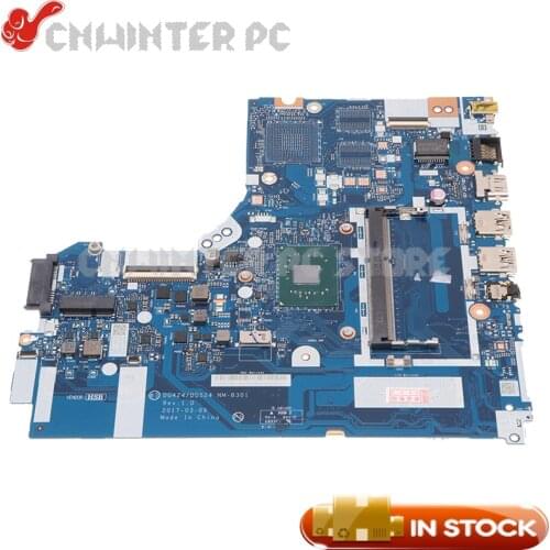 NOKOTION For Lenovo Ideapad 320-14IAP Laptop Motherboard DG424 DG524 NM-B301 5B20P19720 14 inch SR2Z5 N4200 CPU DDR4