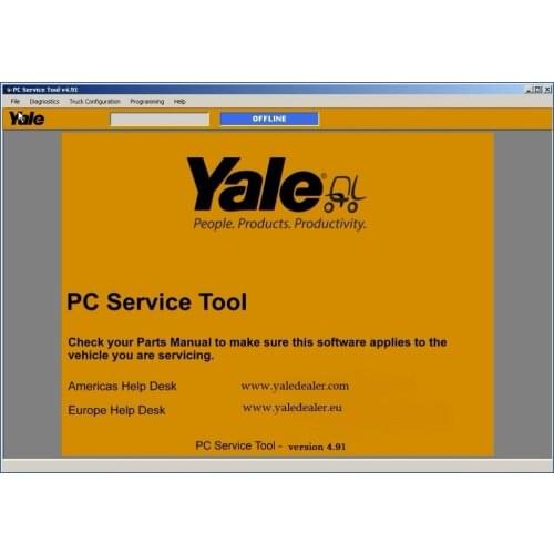 2018 newest Yale PC Service Tool v 4.91 diagnostic and programming program with crack files