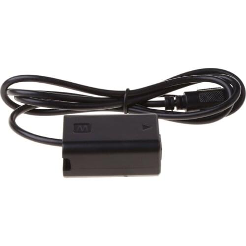 NP-FW50 Battery Eliminator USB Power Supply Cable for -Sony a3000 a5000 a7R a7S
