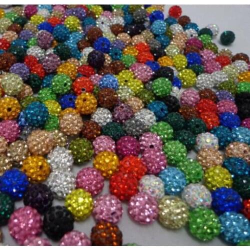 One Hole Half Drilled For Earrings 150pcs/lot hot mixed color 10mm Beads DIY crystal hrt34