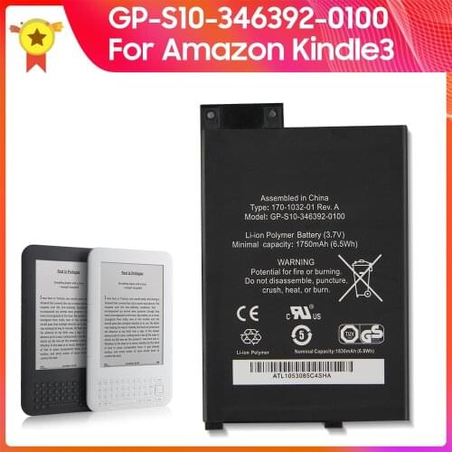 Original Replacement Battery GP-S10-346392-0100 for Amazon Kindle3 Kindle 3 S11GTSF01A D00901 E-reader Battery