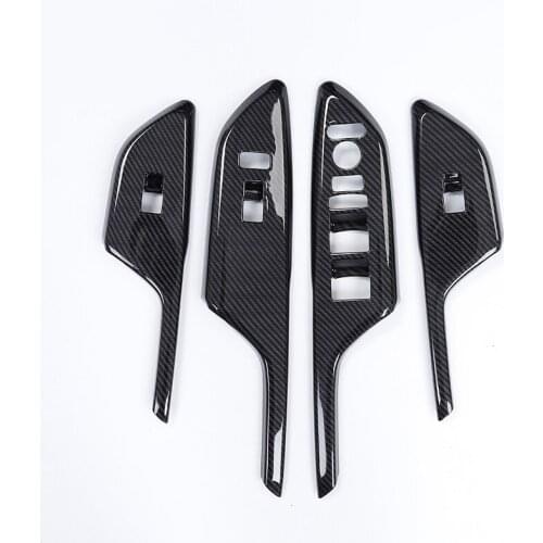 Lsrtw2017 Car Window Lifter Switch Control Panel Chrome for Honda Civic 2016 2017 2018 2019 2020 2021 10th Door Armrest Cover