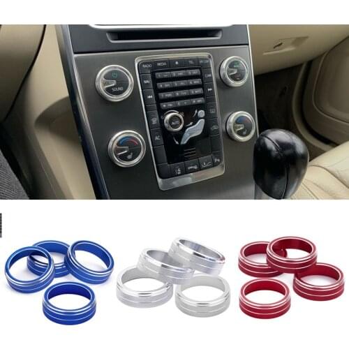4pcs Car air conditioning Rotary knob for VOLVO S60 V60 XC60 S60 V40 Car Air Conditioning heat control Switch knob