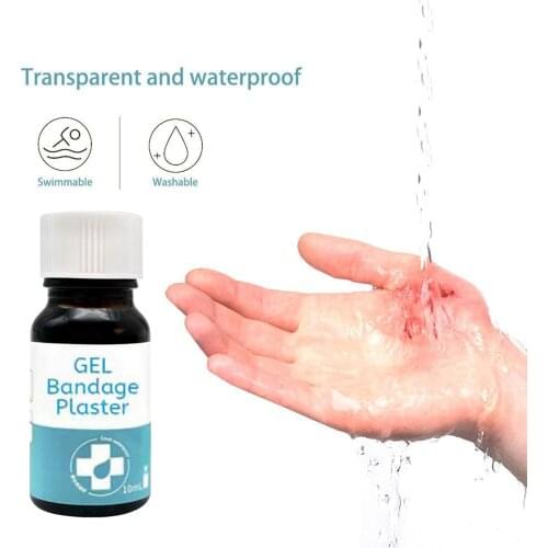 10ml Waterproof First Aid Liquid Bandage Breathable for Small Cut Wounds Transparent Clear Gel Patch Adhesive