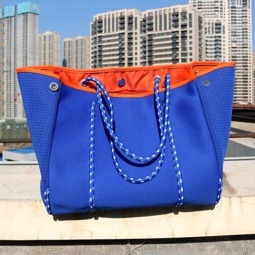 Luxury Diving Fabric Neoprene Breathable Women Handbag 2021 New Fashion High-capacity Tote Bag Top-Handle Bags Shoulder Bags