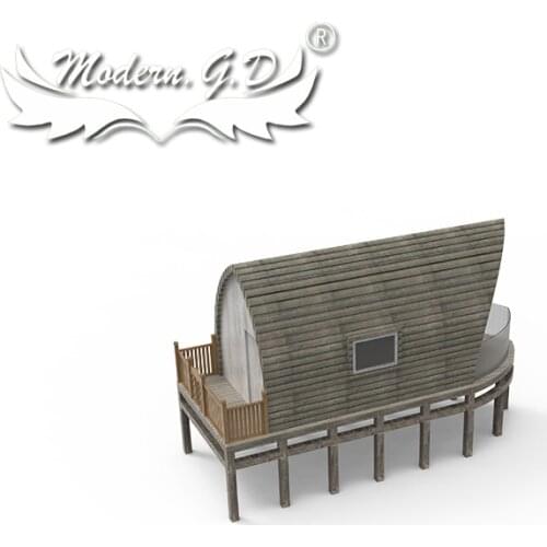 Geodesic house building prefabricated for vacation B&B （24.6square meters