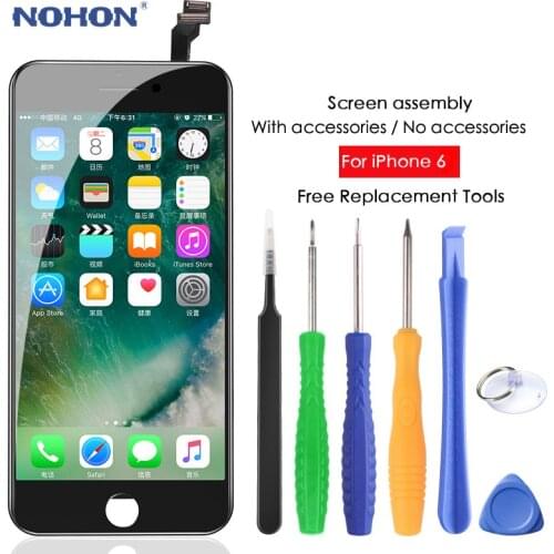 NOHON Touch Screen Assembly LCD Display Digitizer For iPhone 6 iPhone6 Replacement AAA+++ LCDs No Dead Pixel + Free Repair Tools