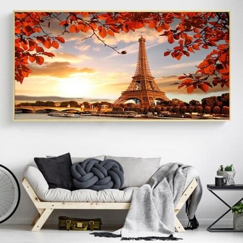 Nordic Paris France Eiffels Tower Canvas Painting Poster and Prints Wall Art Picture for Living Room Cuadros Art Home Decoration
