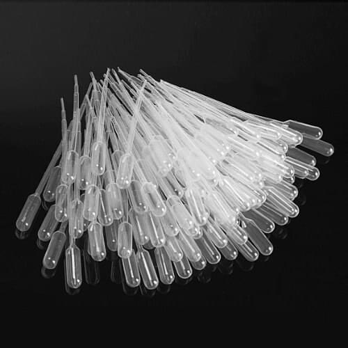 SOSW-100PCS Graduated Pipettes Dropper Polyethylene (1ml)