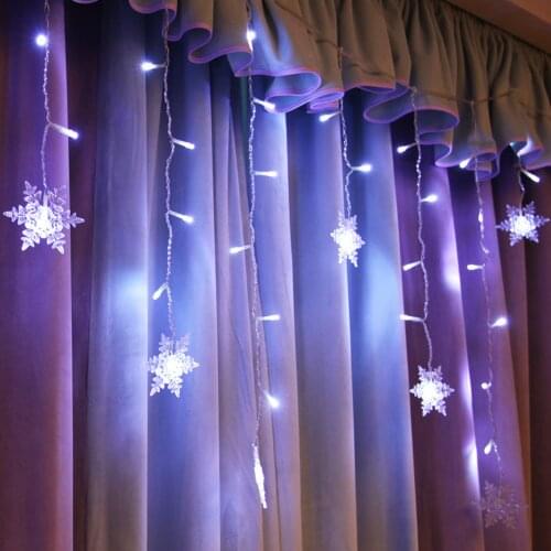 LED String Curtain lights Outdoor Christmas Ice Piton Flashing Lights Waterproof Holiday Party Connectable Wave Fairy Light D30