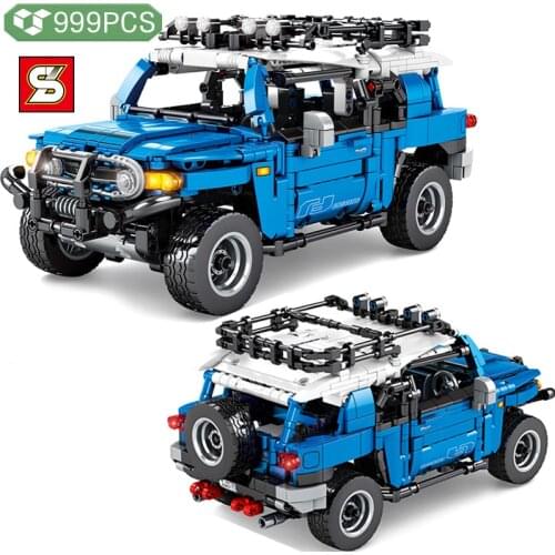 SY BLOCK Technical Ideas Sports Car Building Blocks Static Model Machinery Hurricane Car Bricks Childrens Educational Toys