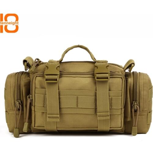 TENNEIGHT Molle pockets 3 Ultra-light sports riding Climbing bag multi-function tactical Messenger bag Hiking Fishing Waist bag