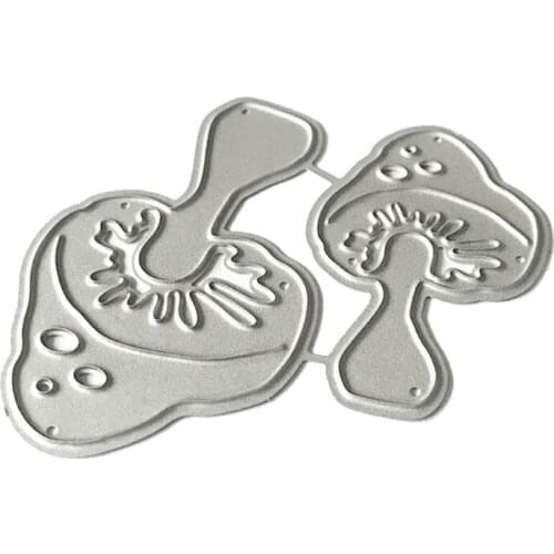 W3JE Mushrooms Metal Cutting Dies Stencil Scrapbooking DIY Album Stamp Paper Emboss