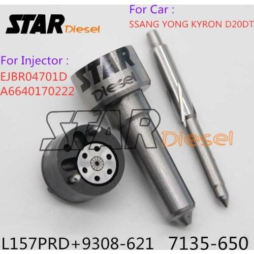STAR diesel Nozzle L157PRD L157PBD Valve 9308-621C Repair Kits 7135-650 For SSANG YONG KYRON D20DT EJBR04701D A6640170222