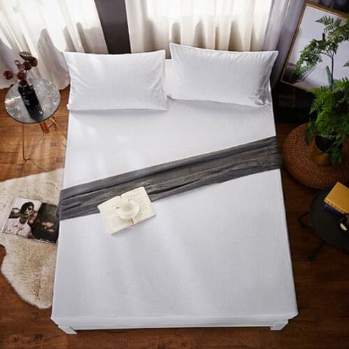 160X200cm 100% Waterproof Mattress Cover White Cotton Terry Cloth Mattress Protector Bed Bug Proof Dust Mite Bed Cover Sheet