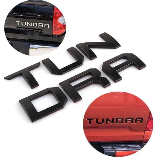 2 Colors 3D Raised Metal Emblem Badge Letter Insert for TOYOTA TUNDRA Tailgate 2014 2015 2016 2017 2018 2019 Car Accessories