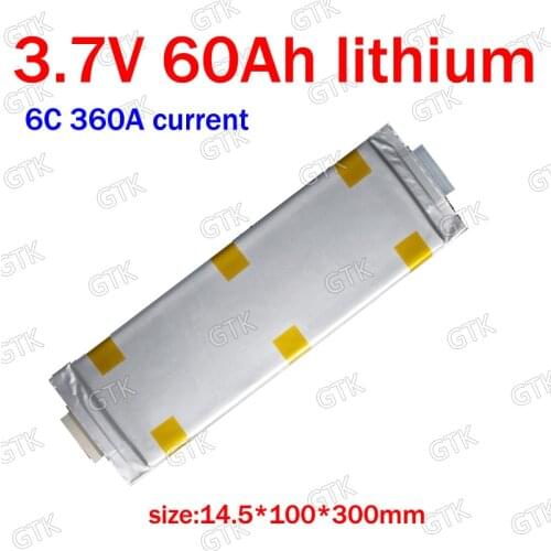 3.7V 60Ah Lithium ion bateria 6C 360A discharge for car start Tourist golf cart Energy storage motorcycle inverter scooter