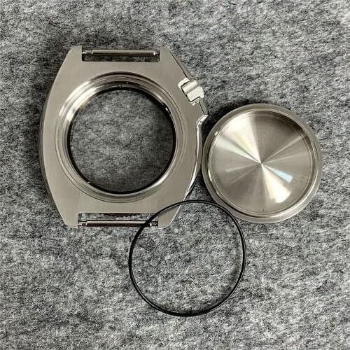 41mm Concise Sapphire Glass Case 316 Stainless Steel Watch Case for NH35A/NH36 Movement Modification Accessories
