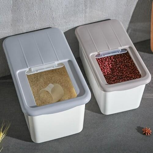 Household rice storage barrels, rice boxes, kitchen supplies, insect-proof and moisture-proof rice jars, flour storage boxes