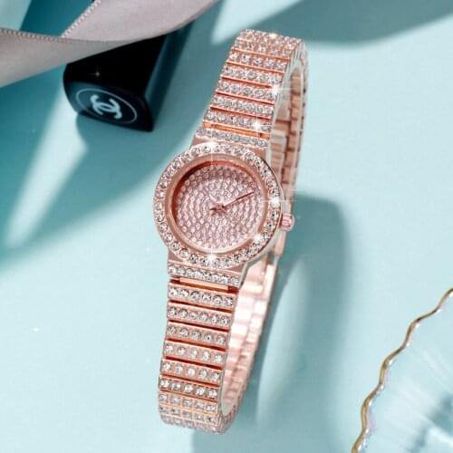 Luxury Crystal Women Watches Stainless Steel Diamond Fashion Ladies Dress Watch Small Bracelet Quartz Watch Relogio Feminino