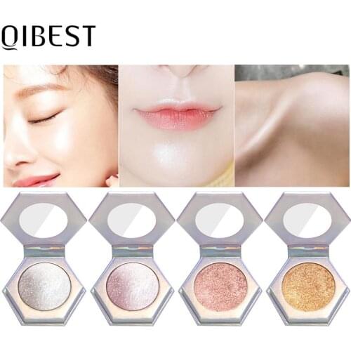 Facial Highlighter Bronzers Palette Makeup Glow Face Contour Shimmer Powder Body Illuminator Glitter Cosmetic
