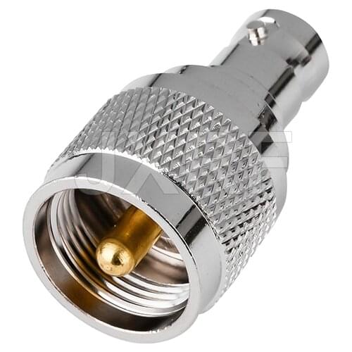 JXRF Coaxial Adapter PL259 UHF Male to BNC Female Jack Connector