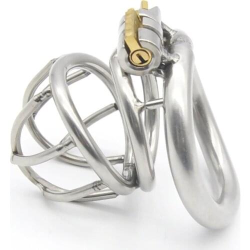 Arc Cock Rings Penis Lock Cbt Stainless Steel Chastity Cage Erotic Sex Toys For Men Dick Bondage Male Chastity Device Cock Cage