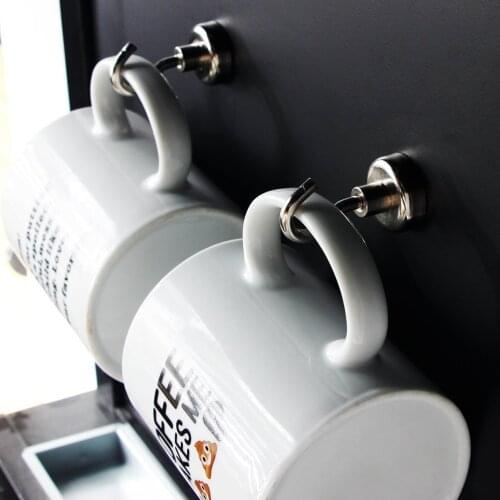 Magnetic Hooks Powerful Magnetic Hook Holder Wall Suction Hook Bracket Hardware Magnetic Tool Silver