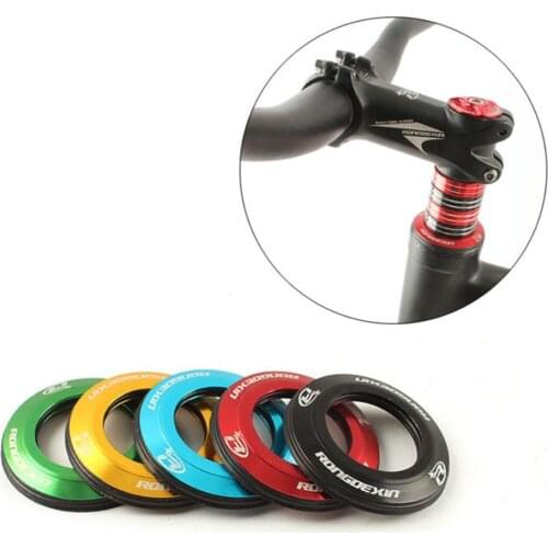 MTB Bike Front Fork Washer Spacers Alloy Rode Bicycle Headset Head Tube Cap Parts for most 28.6mm/1-1/8" stereer tube bikes