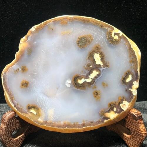 Natural Agate Slab With Moss Quartz Crystal Healing Stone Mineral Agate Slice Table And Cup Coasters Craft Home Decorations