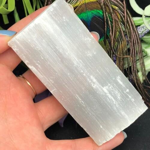 Natural Selenite Sticks Wands Rough Gypsum Crystal Irregular Column Raw Stone Yoga Reiki Healing Specimen