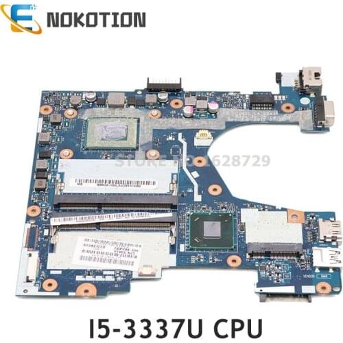 NOKOTION For Acer aspire v5-131 v5-171 laptop motherboard NBM3A1100L Q1VZC LA-8943P Mainboard I5-3337U CPU DDR3