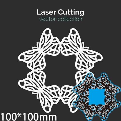 100*100mm Laser Butterflies New Metal Cutting Dies Scrapbooking DIY Album Paper Card Craft Embossing Stencil