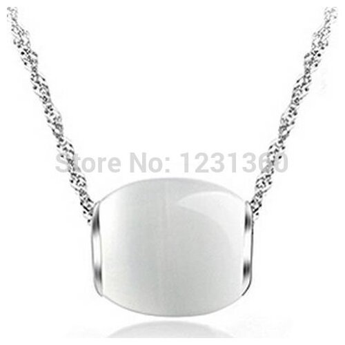 New arrival fashion sterling silver opal pendant necklace womens luck opal Necklace & Pendants.free shipping