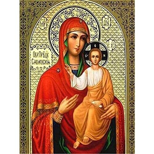 Region Orthodox Icon DIY Cross Stitch 11CT Embroidery Kits Craft Needlework Set Printed Canvas Cotton Thread Home Room