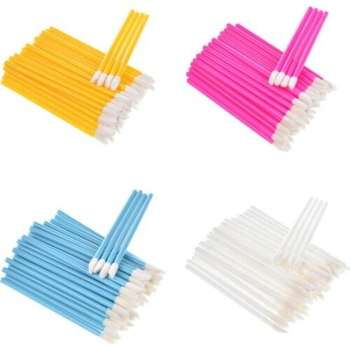 100Pc Disposable Makeup Brushes Eyelash Brush Clean Cotton Stick Eyelashes Extension Cleaning Removing Swab Make Up Beauty Tools